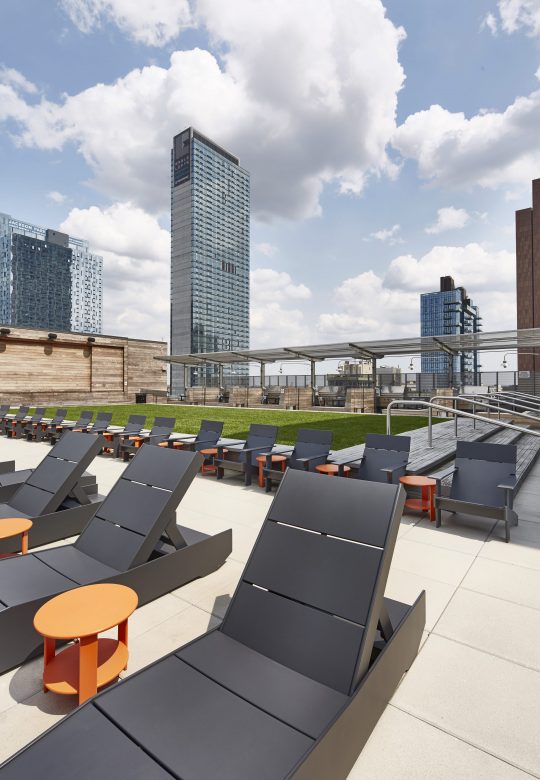 Amenities gallery - 1 of 9 - rooftop at The Hayden featuring lounge chairs
